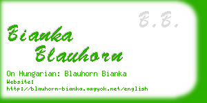 bianka blauhorn business card